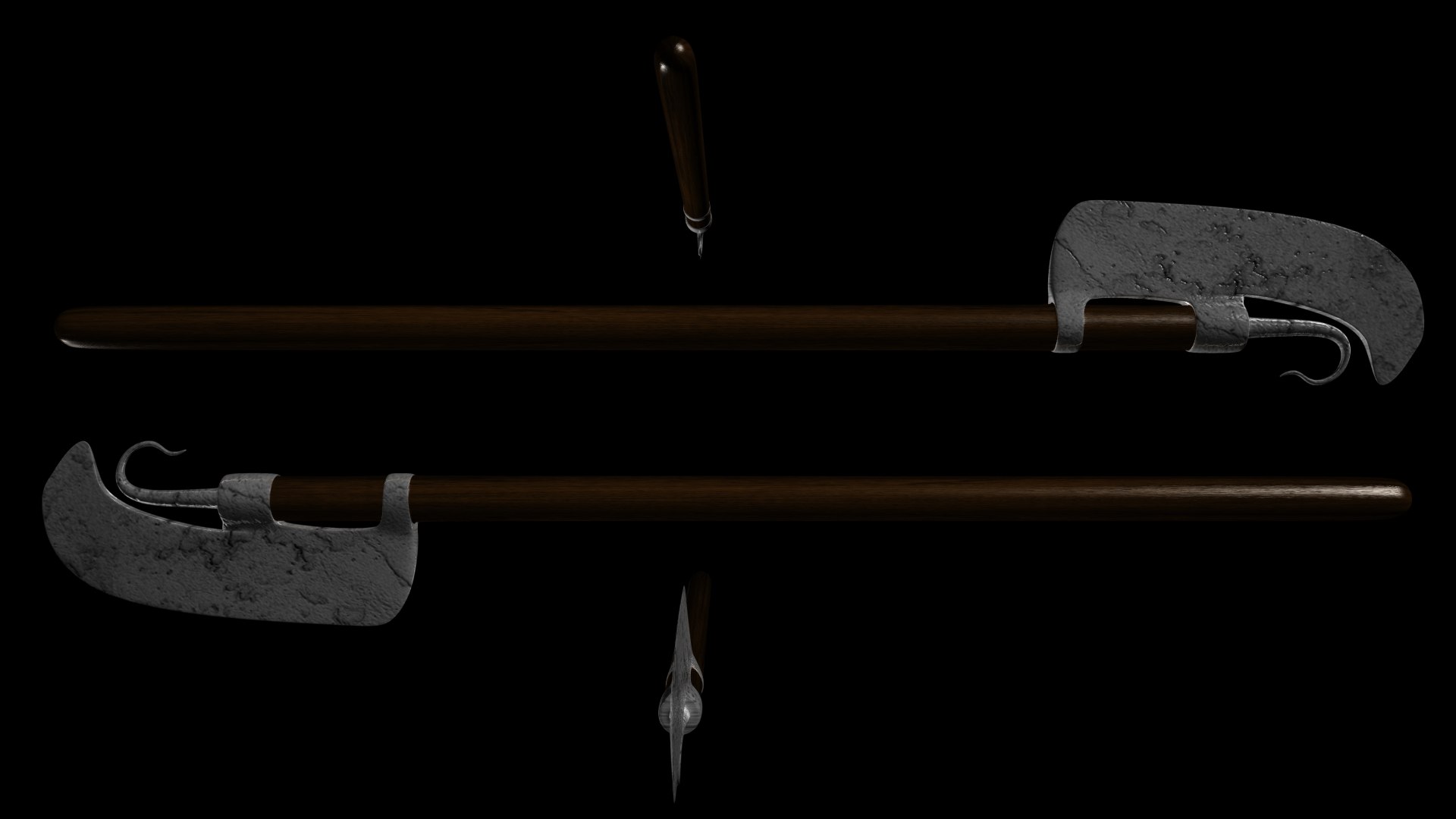 Weapons Lochaber Axe 3d Model