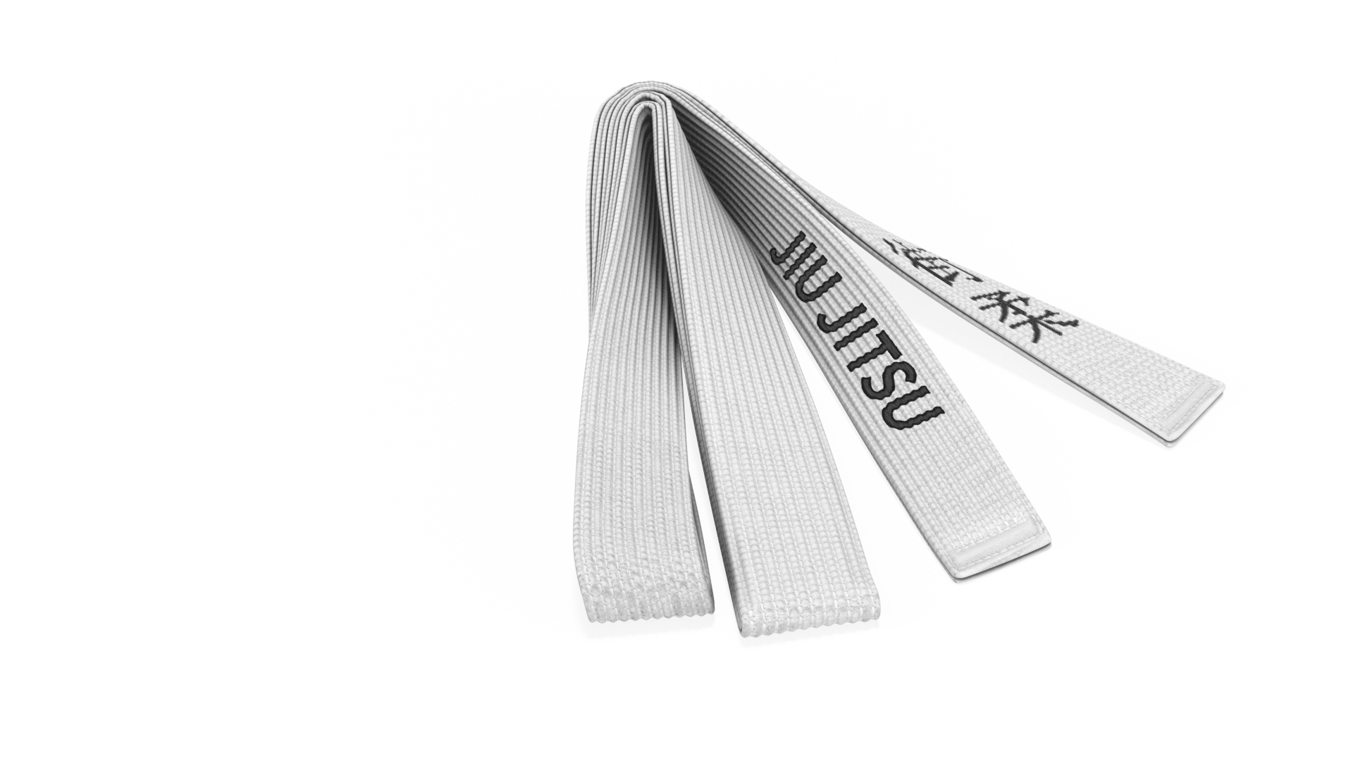 Jiu Jitsu White Belt Obi Model TurboSquid 2132243