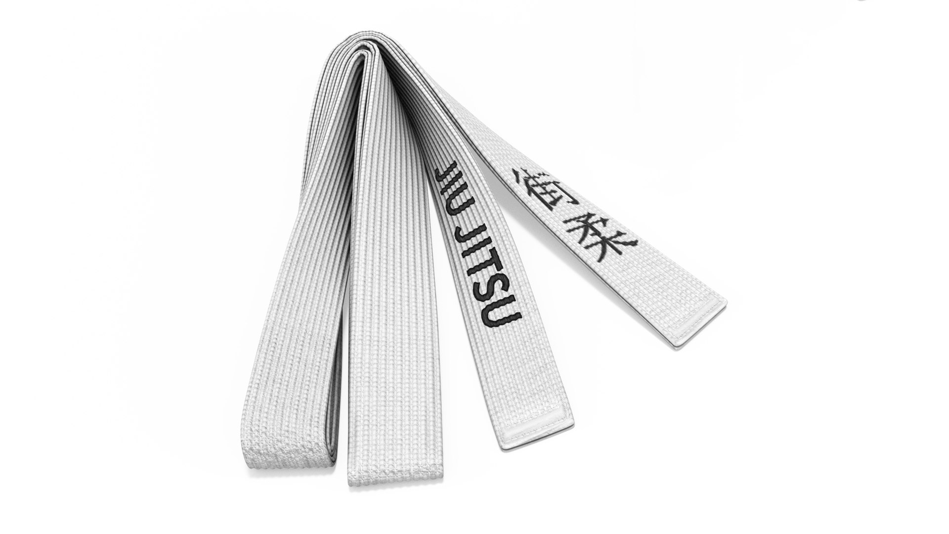 Jiu Jitsu White Belt Obi Model TurboSquid 2132243
