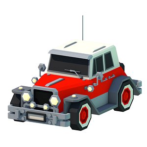 3D Cartoon VINTAGE CAR 01 model