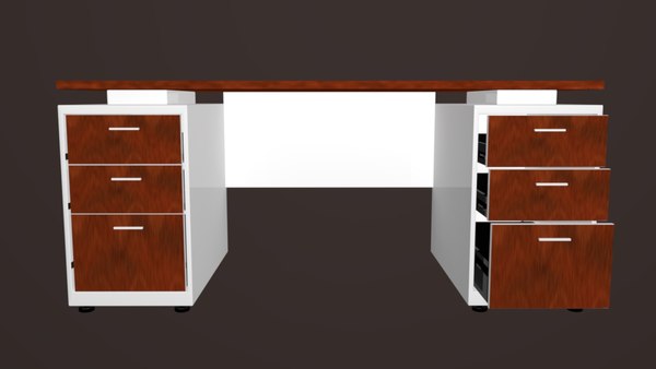 modern office desk 3d ma