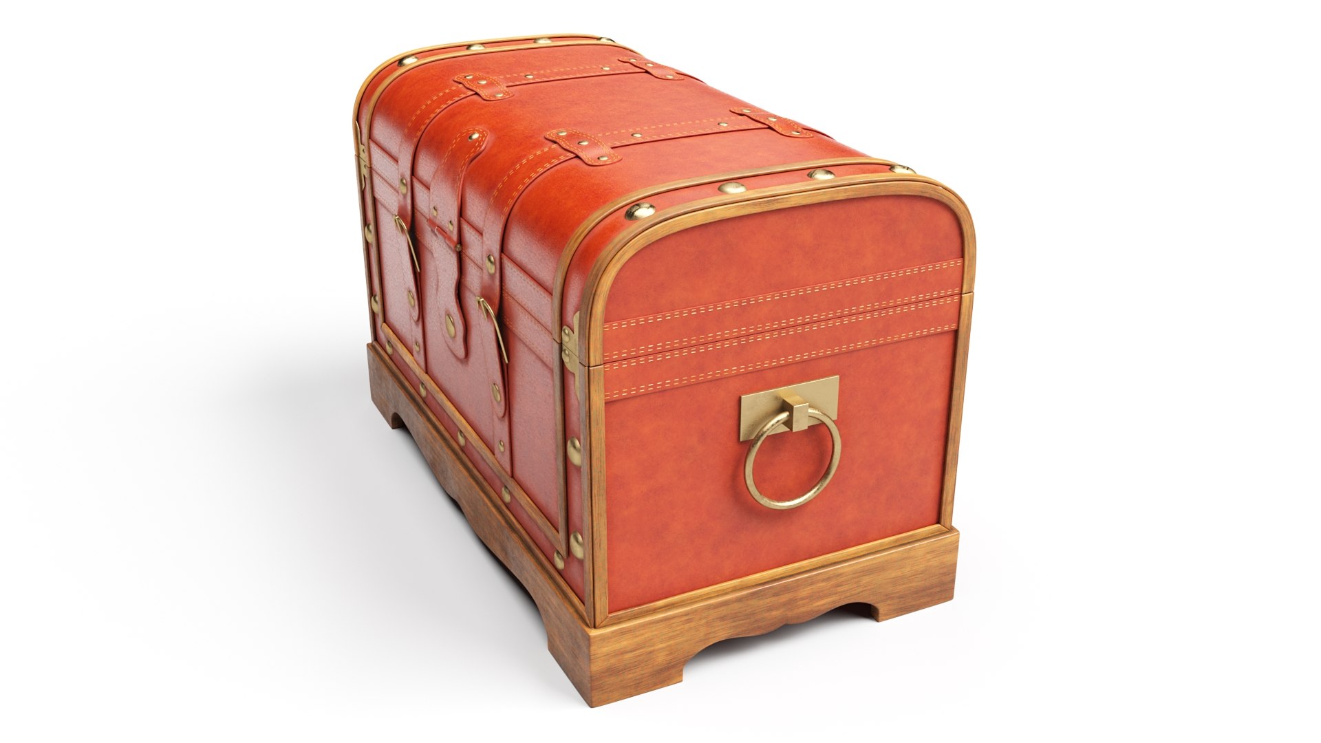 3D vintage old chest model - TurboSquid 1486004