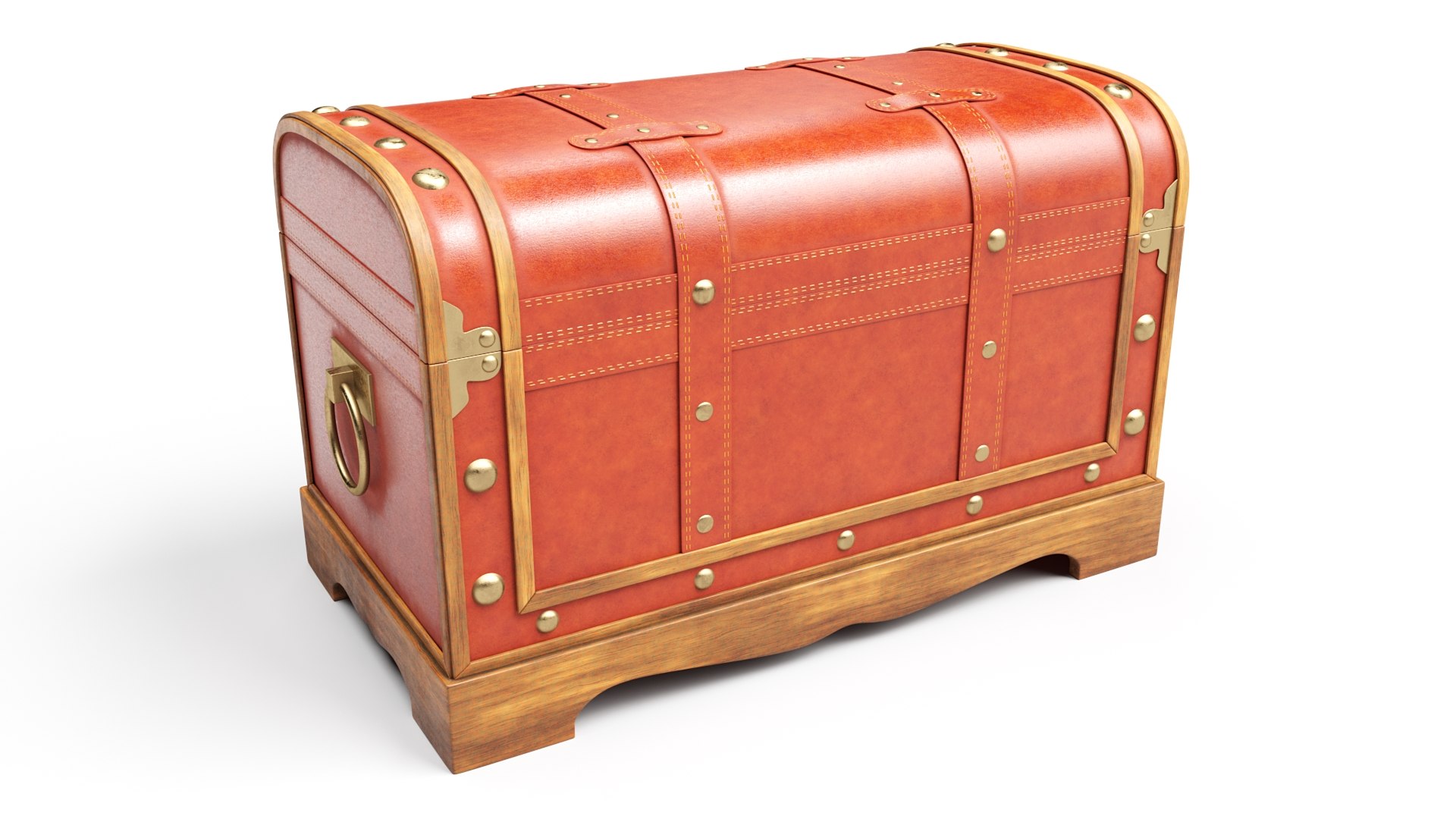 3D vintage old chest model - TurboSquid 1486004