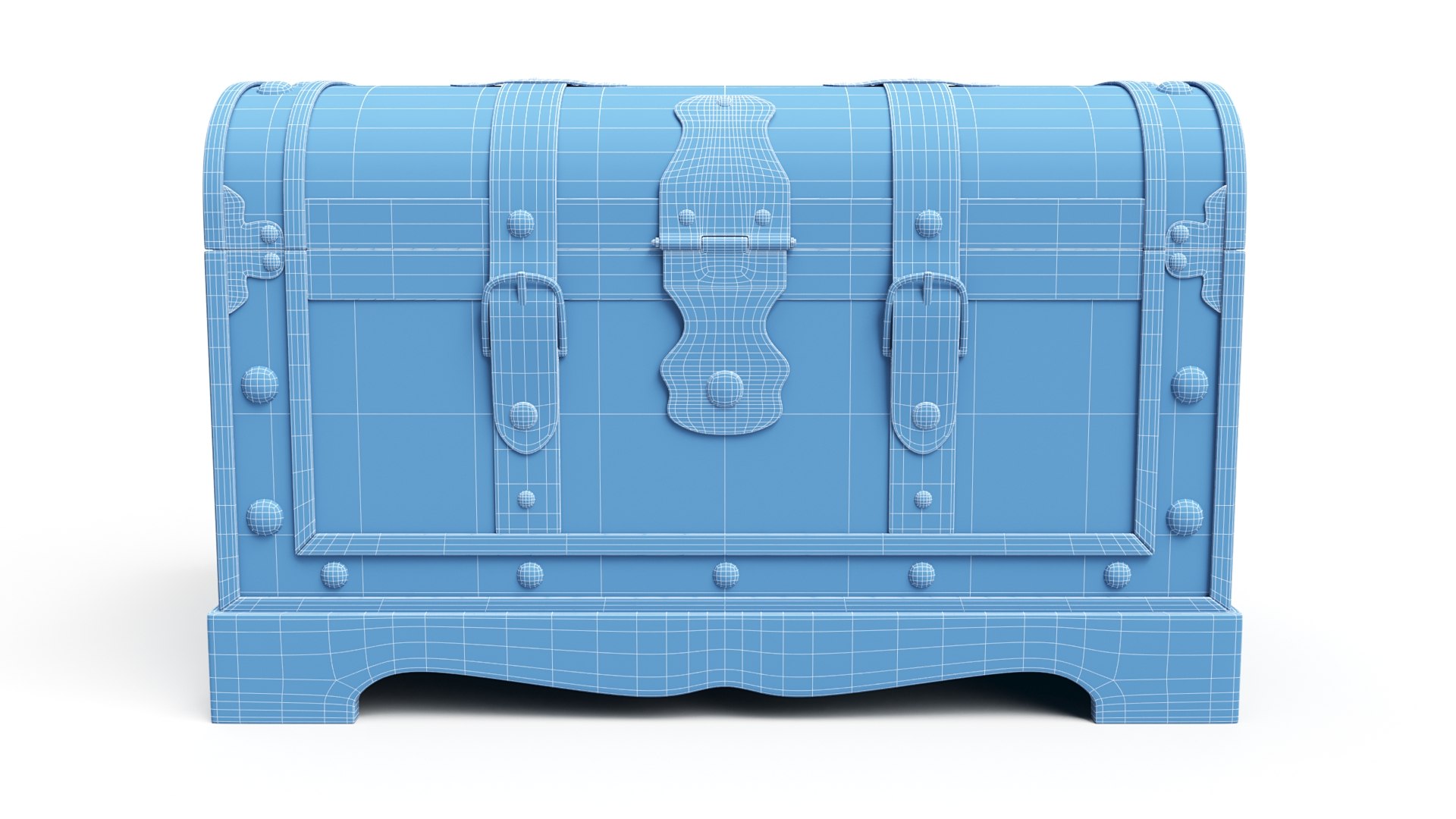 3D vintage old chest model - TurboSquid 1486004