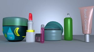 personal care products moisturizing 3d model