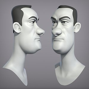 Cartoon male character Dave base mesh