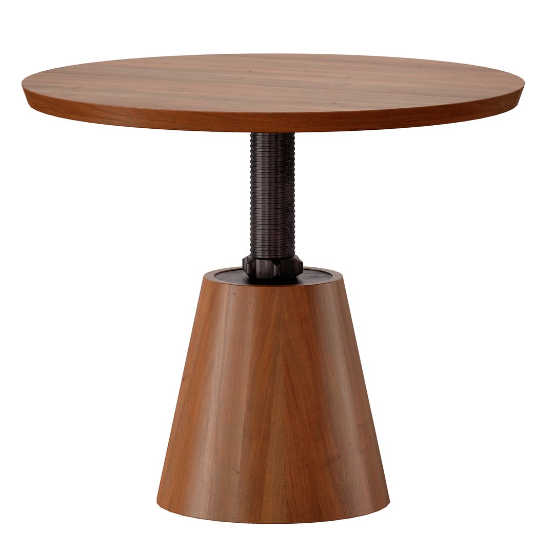 Revolve 48 Round Adjustable Height Dining Table 3D model - TurboSquid ...