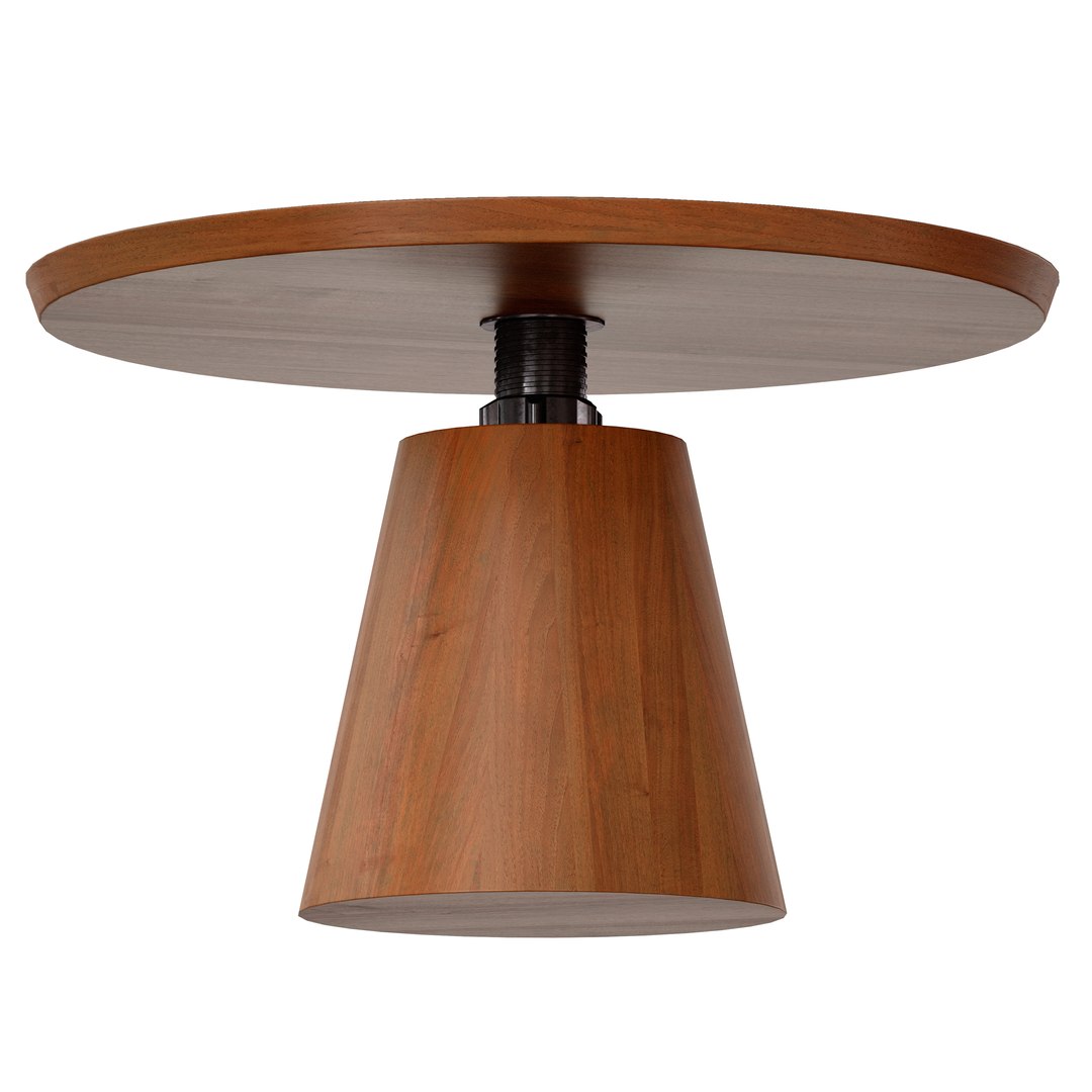 Revolve 48 Round Adjustable Height Dining Table 3D model - TurboSquid ...