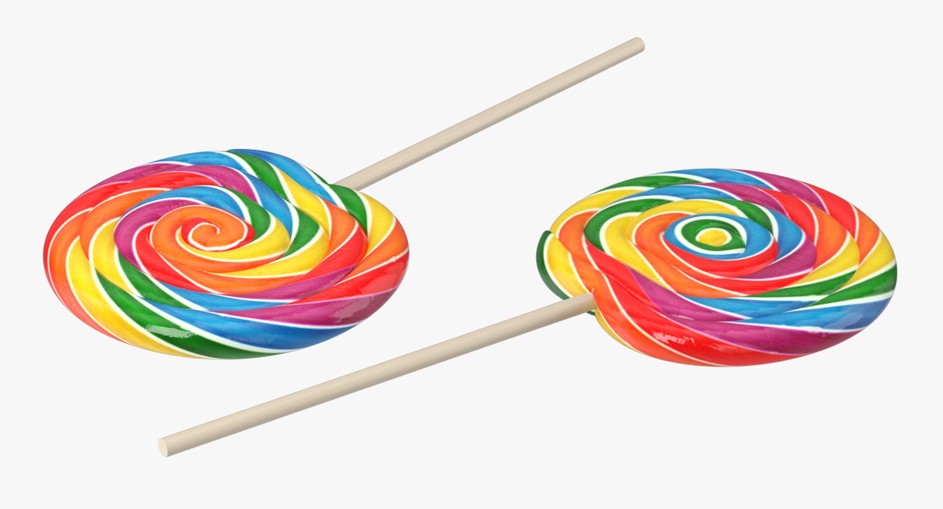 3d Model Of Swirl Lollipop