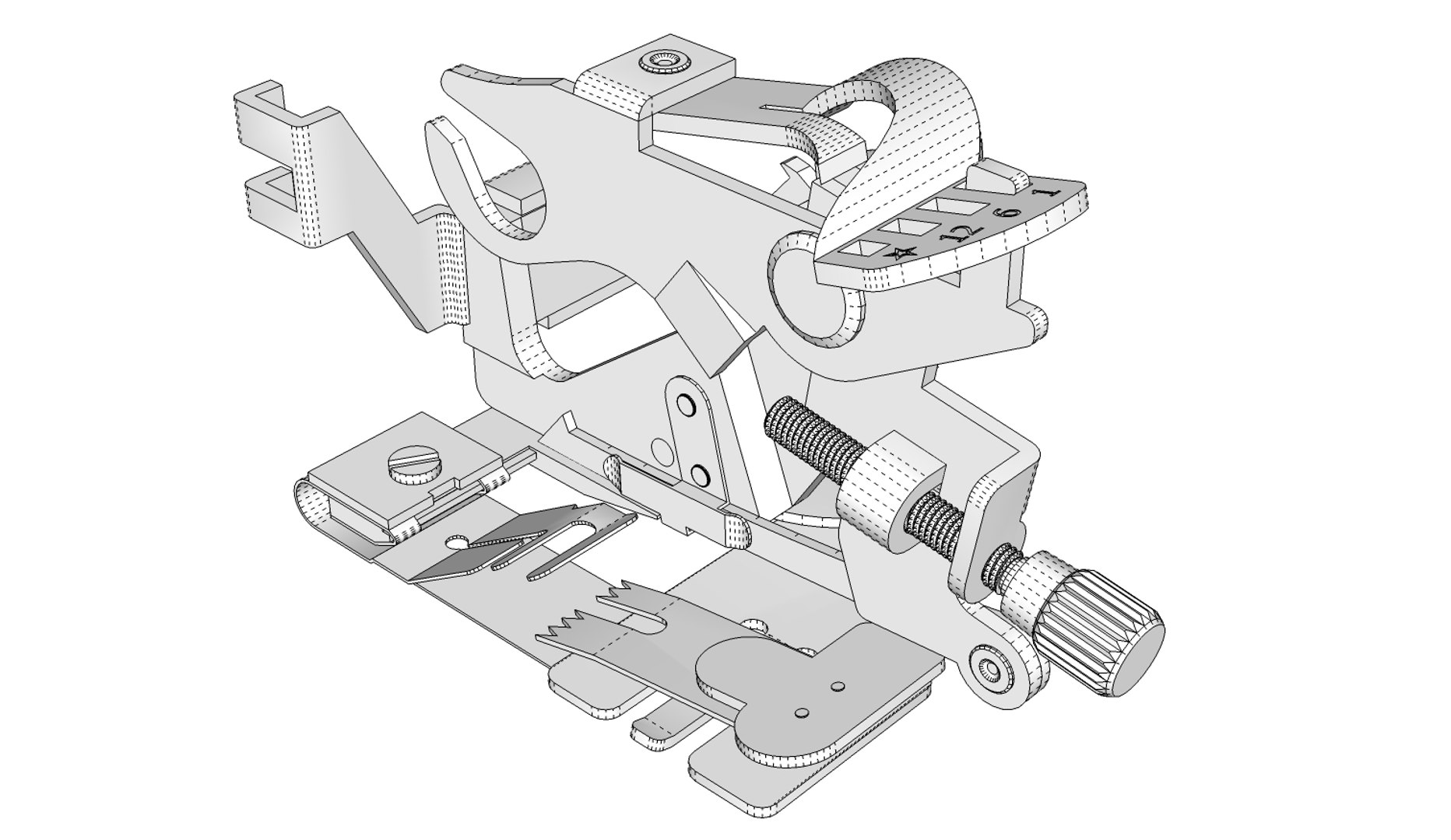 Ruffler Sew Machine Model - TurboSquid 1475714