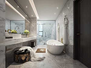 20 modern luxury BATHROOM - 3ds max - vray