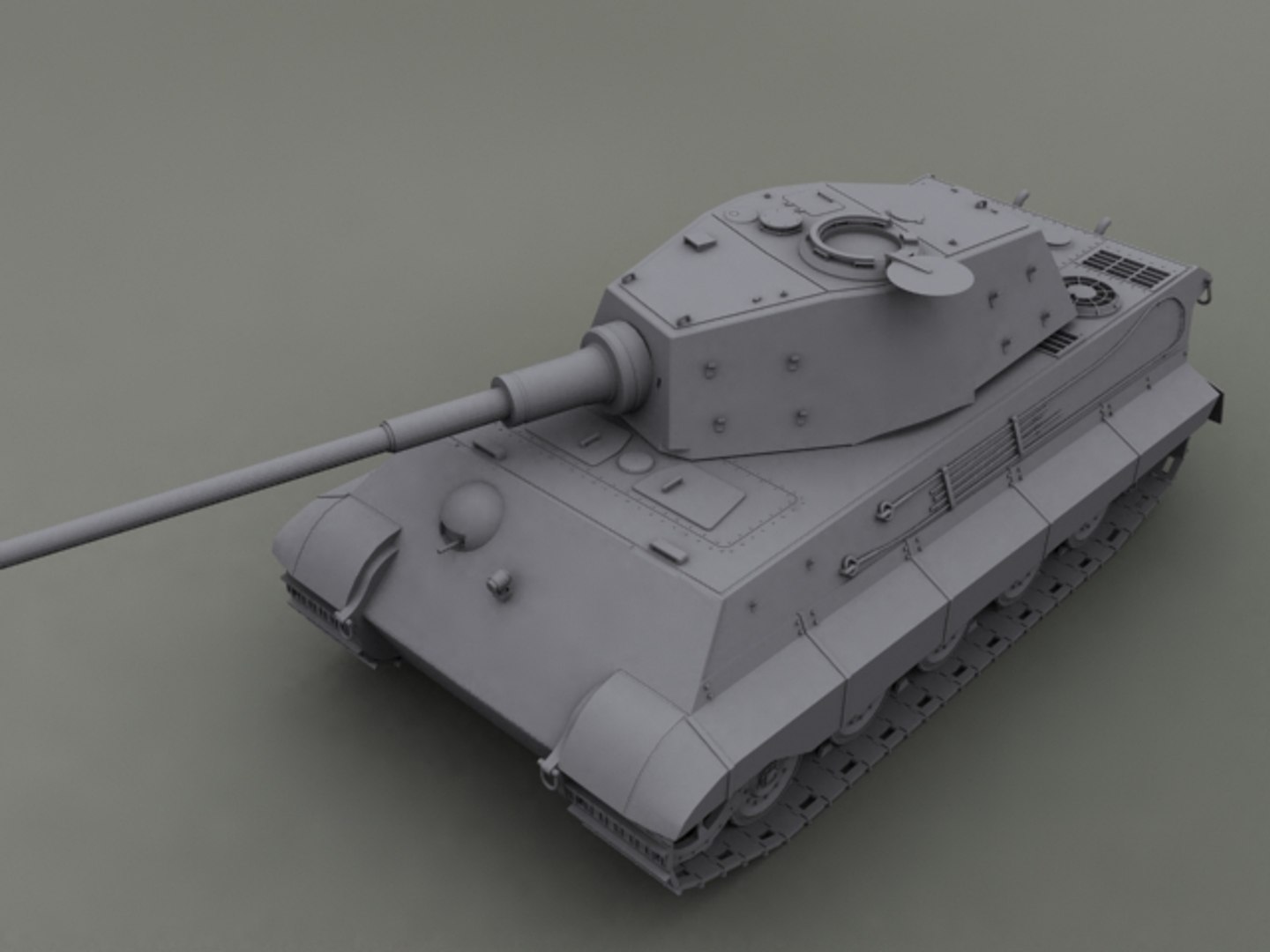 3d model german king tiger