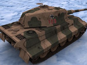 3d model german king tiger