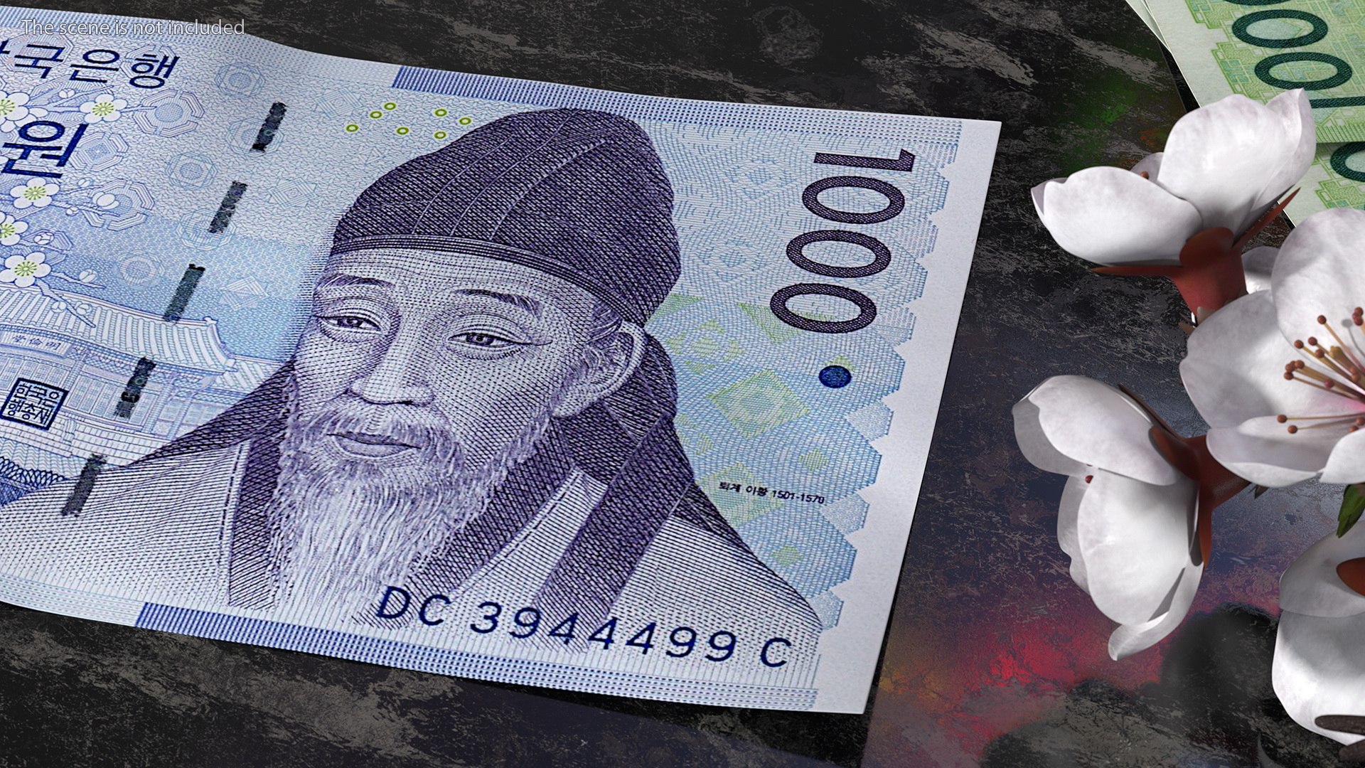 3D Model South Korean 1000 Won Banknote Bundle - TurboSquid 1730039