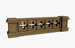 Free Ancient Fence 3D