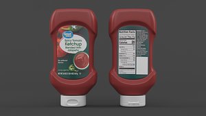 Ketchup Bottle 3D