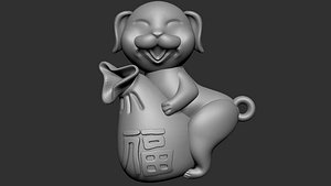 3D Dog Lucky Money 02