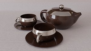 tea set 3D model
