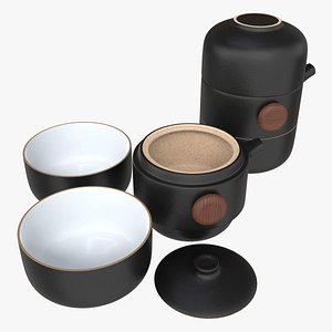 3D Japanese Travel Kungfu Tea Set