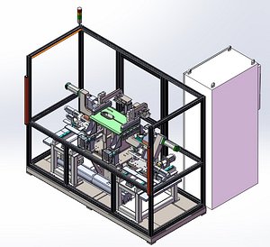 3D model Dual Head Servo Self-Positioning Riveting Machine 3D CAD Model