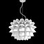 Possini Euro Design White Flower Pendant Chandelier