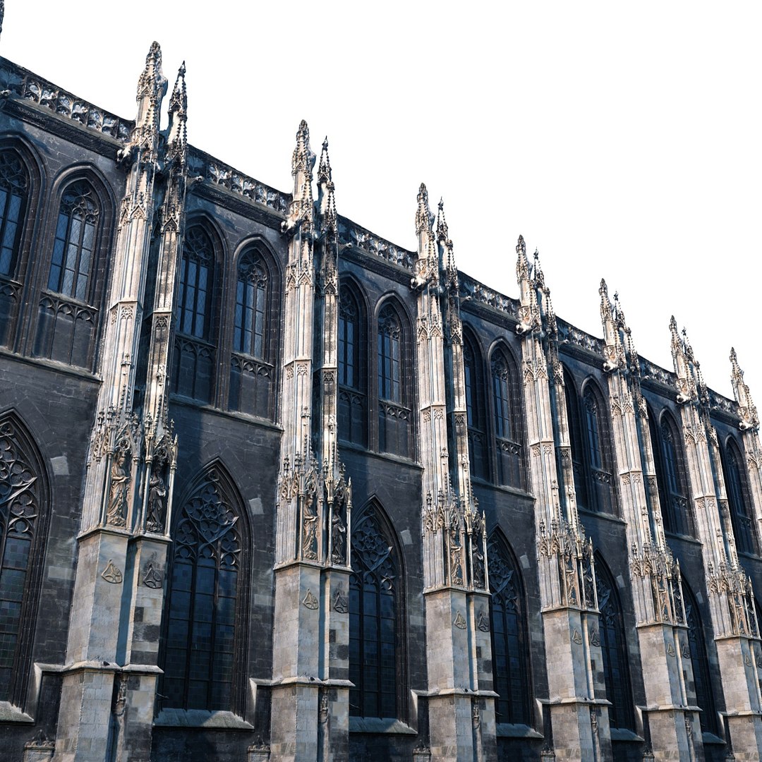 3d Model Gothic Architecture
