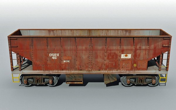 hopper railcar 3d 3ds