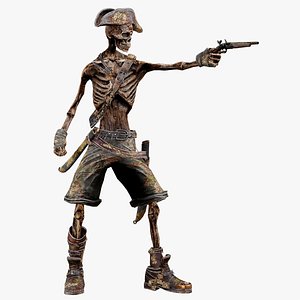 PIRATE SKELETON 2 B model