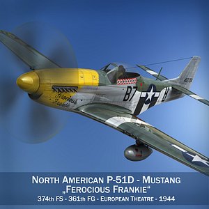 3d model north american - ferocious