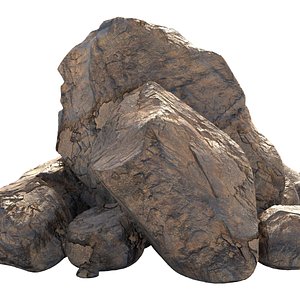3D Sand rock pile model
