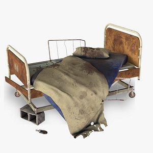 Abandoned Hospital Bed 3D model