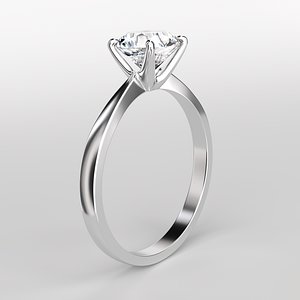 Louis Vuitton Style Diamond Ring 3D model 3D printable