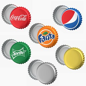 Bottle Caps Collection 3D