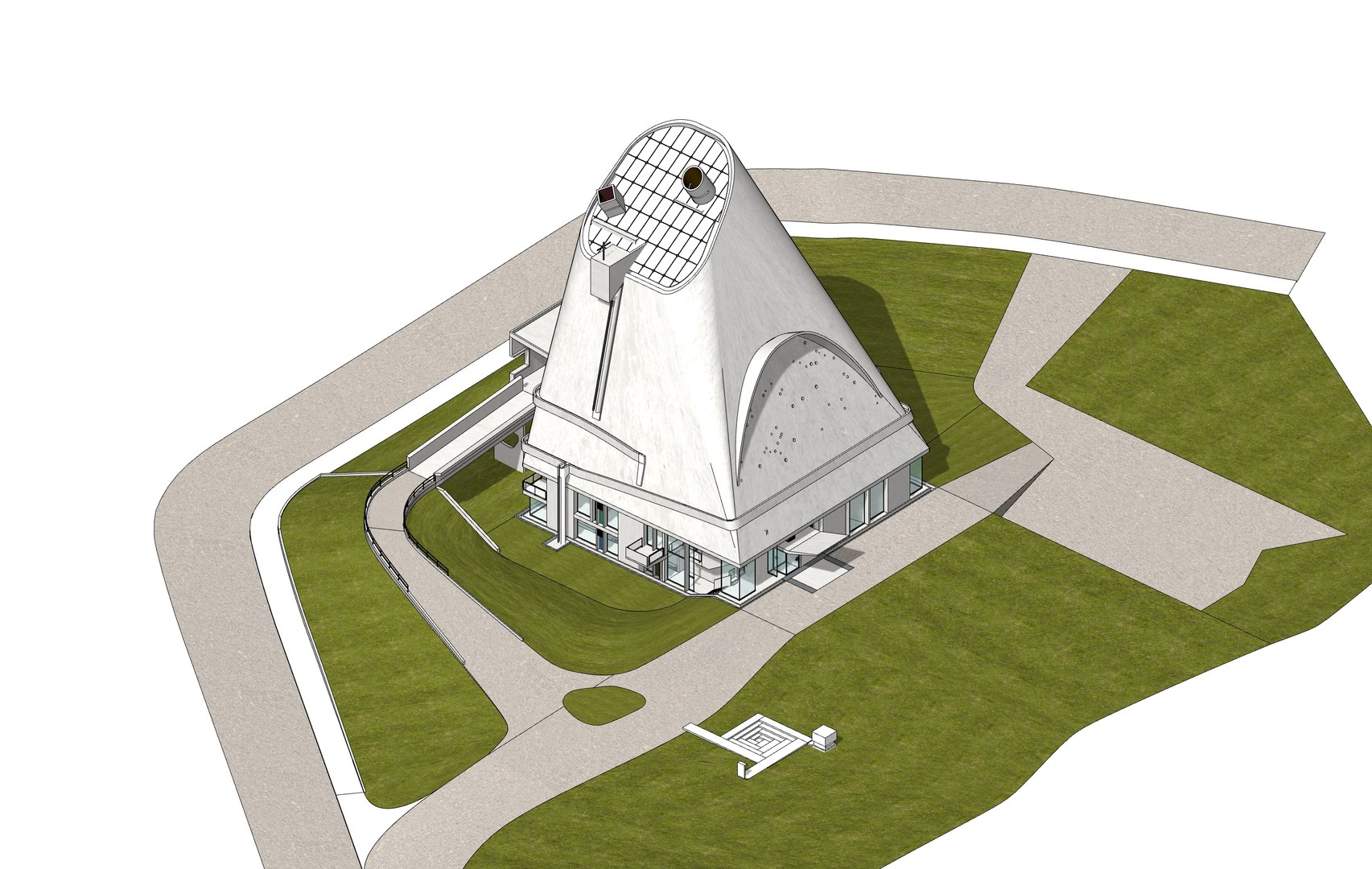 3D Saint-Pierre Firminy - Le Corbusier https://p.turbosquid.com/ts-thumb/CU/KP4MyY/Mg/v0/jpg/1673274066/1920x1080/fit_q87/2ed3ab062353e44e3bd2fe93bf8f5b67b8438ac1/v0.jpg