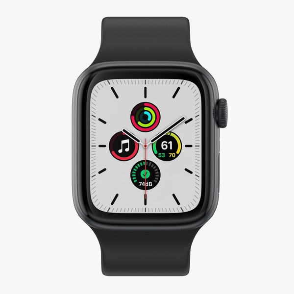 Apple Watch SE Preto Modelo 3D - TurboSquid 2080683