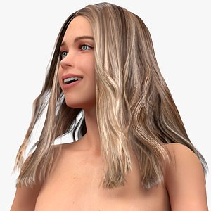 Naked European Woman Rigged
