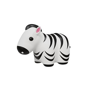 3D Zebra character model