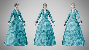 3D Dress 30 Aqua Mirage