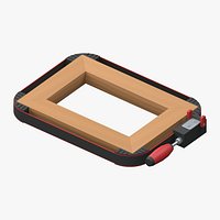 Woodworking Band Clamp with Four Corner Blocks on Wood Frame