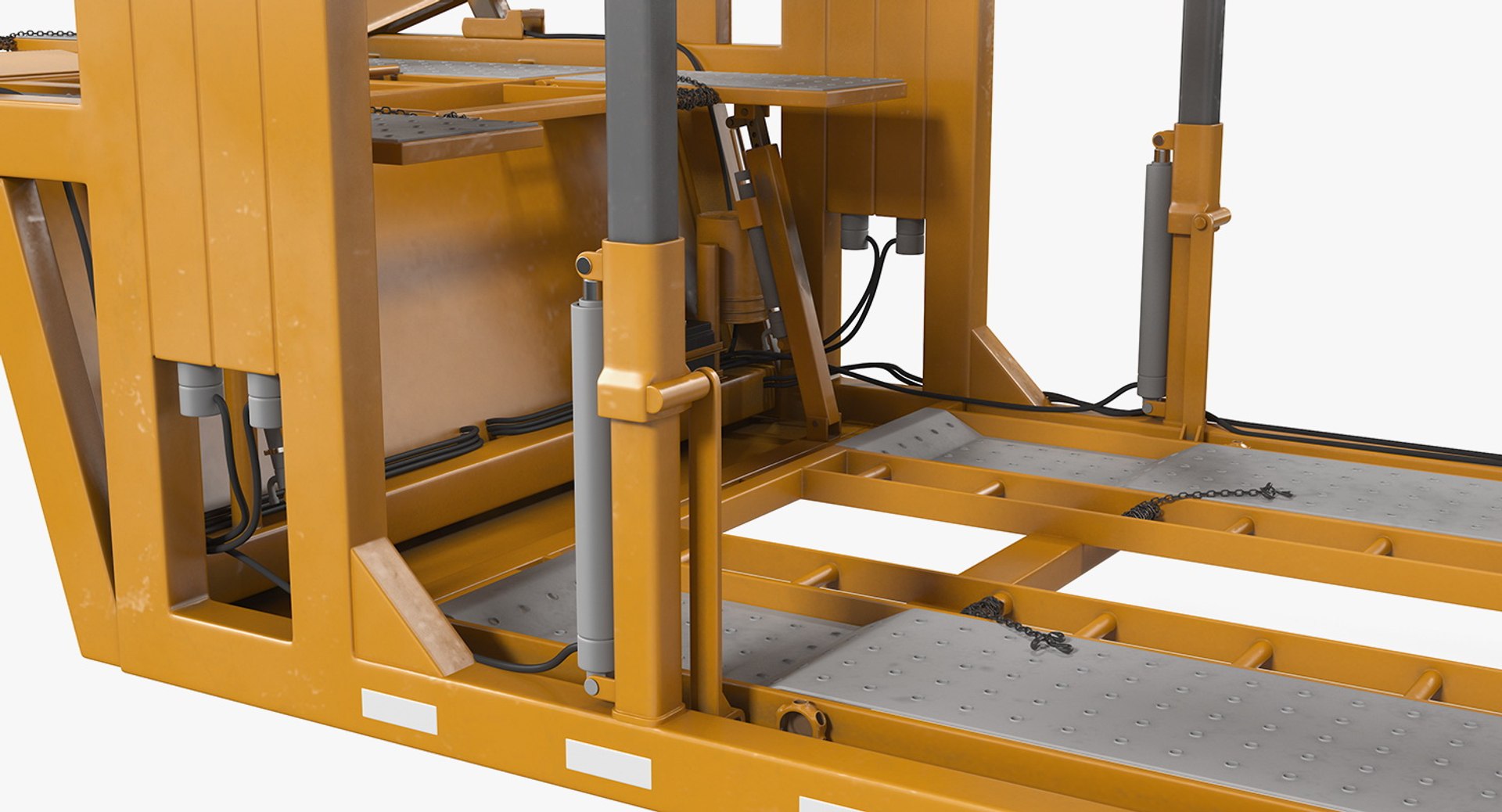 3D model car hauler trailer rigged TurboSquid 1396101