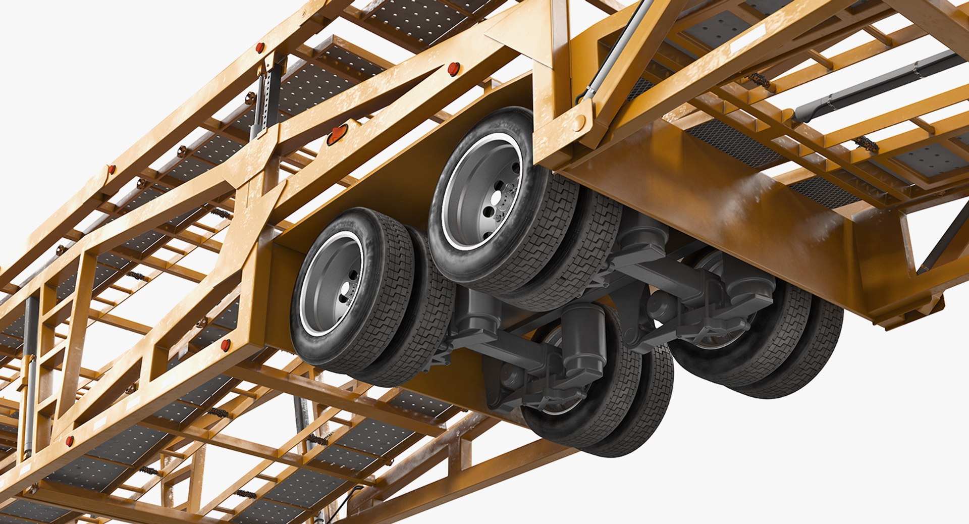 3D model car hauler trailer rigged TurboSquid 1396101