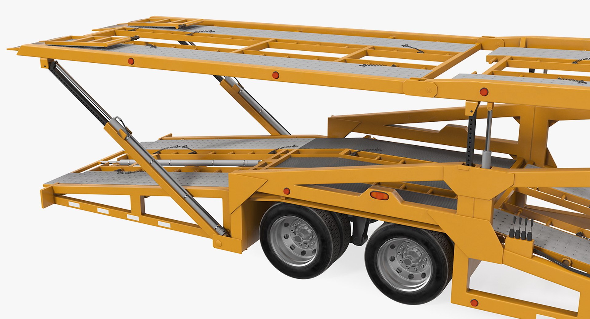 3D model car hauler trailer rigged TurboSquid 1396101