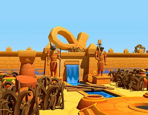 3D egypt stylized