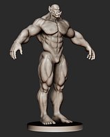 High Poly Fantasy Orc Warrior 3D Character