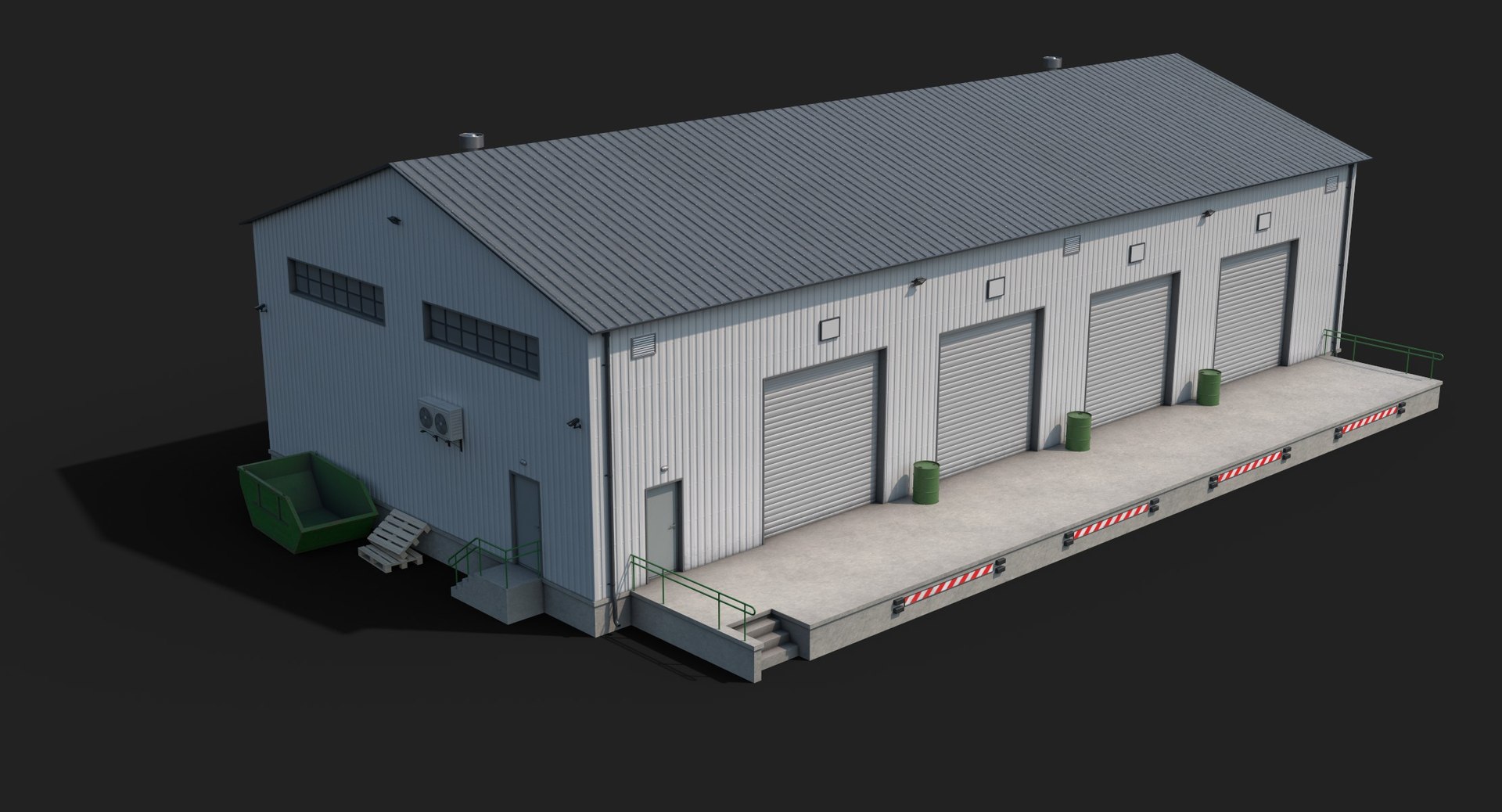 Industrial Building 4 model - TurboSquid 2144615