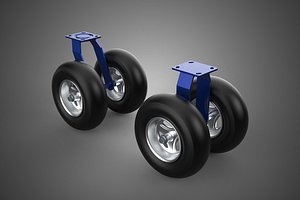 PAIR SET SLICK PLAIN DUAL 2 SWIVEL RIGID FIXED CASTER WHEEL TIRE