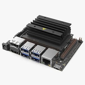 3D Nvidia Jetson Nano Development Board with Heatsink