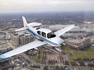 propellers modern aircraft 3d model