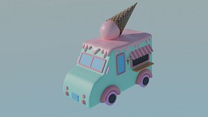 cute ice cream truck