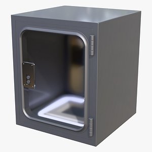 Industrial Metal Pass Box M1 3D model